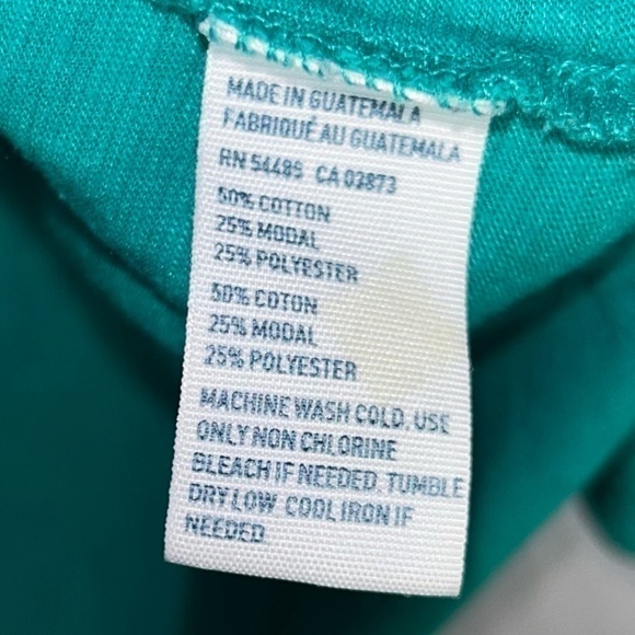 American Eagle Shirt Short Sleeve Pullover U-neck Chest Pocket Boxy Loose Fit - Picture 8 of 8